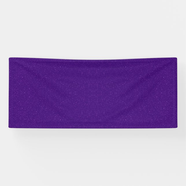 Purple Glitter Sparkle Party Banner – Customizable (Horizontal)