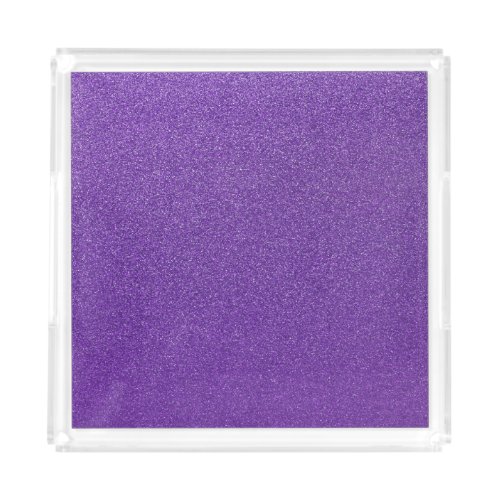 Purple Glitter Sparkly Glitter Background Acrylic Tray