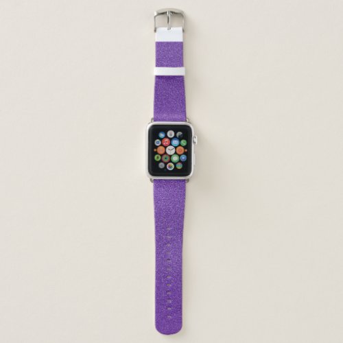 Purple Glitter Sparkly Glitter Background Apple Watch Band