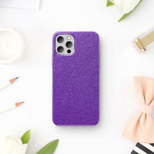 Purple Glitter Sparkly Glitter Background iPhone 11 Case
