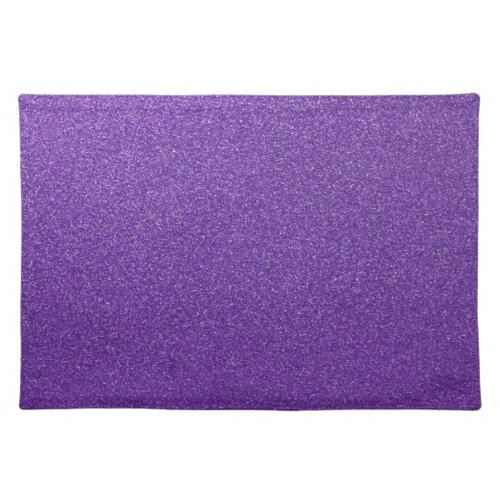 Purple Glitter Sparkly Glitter Background Cloth Placemat