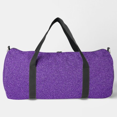 Purple Glitter Sparkly Glitter Background Duffle Bag