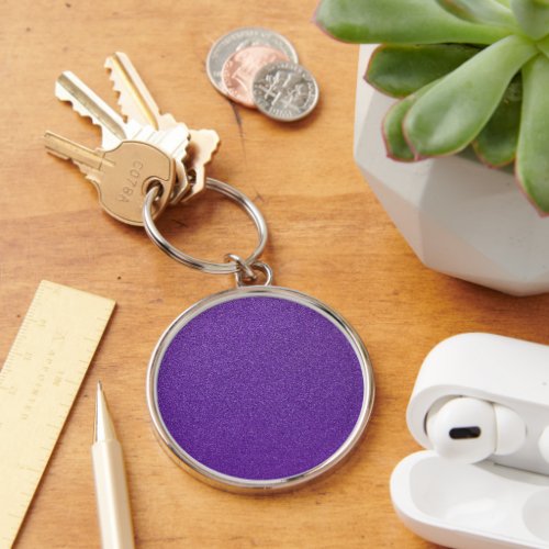 Purple Glitter Sparkly Glitter Background Keychain