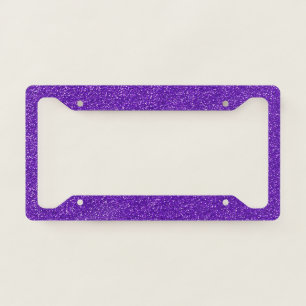 Purple Glitter, Sparkly, Glitter Background License Plate Frame