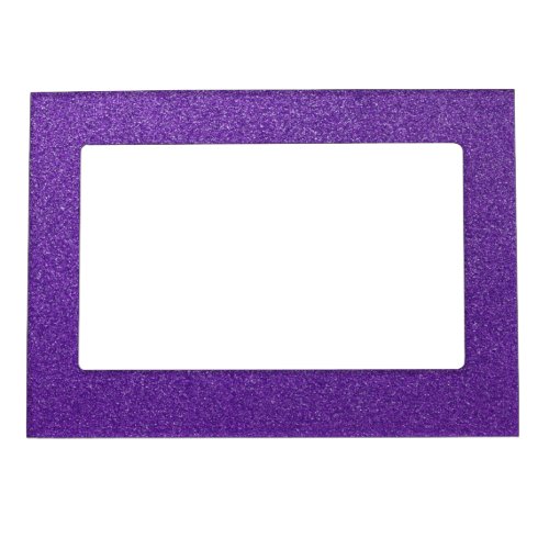 Purple Glitter Sparkly Glitter Background Magnetic Frame