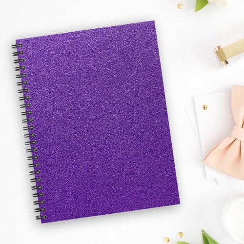 Purple Glitter Sparkly Glitter Background Notebook