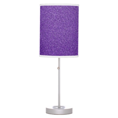 Purple Glitter Sparkly Glitter Background Table Lamp