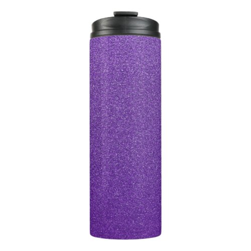 Purple Glitter Sparkly Glitter Background Thermal Tumbler
