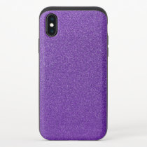 Purple Glitter, Sparkly, Glitter Background iPhone X Slider Case