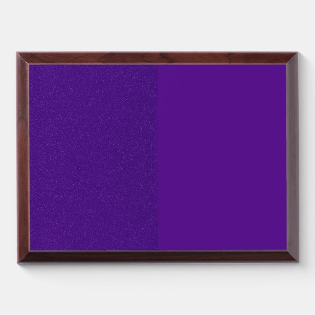 Purple Glitter Split Custom Award Plaque (Horizontal)