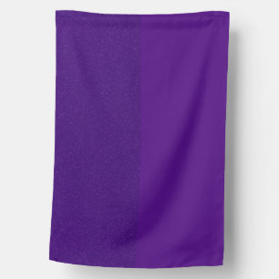 Purple Glitter Split Design Custom House Flag