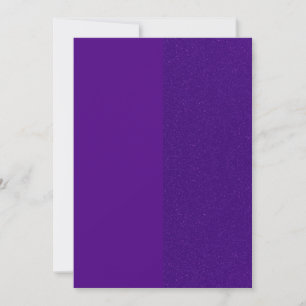 Purple Glitter Stripe Flat Holiday Card (Custom)