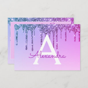 Purple Glitter Sweet 16 Save the Date Invitation