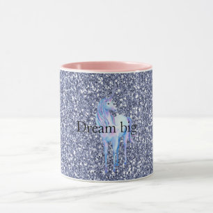 Purple Glitter Unicorn Mug