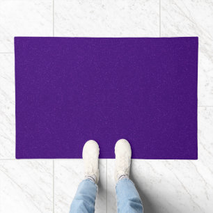 Purple Glitter Welcome Door Mat – Customizable