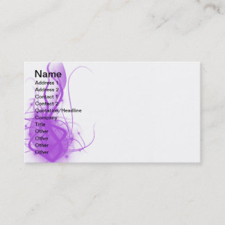 Purple Glow Business Card