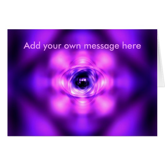 Purple glowing atom (Front Horizontal)