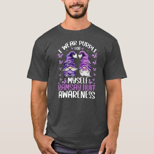 Purple Gnome Awareness Facial Palsy And Ramsay T_Shirt