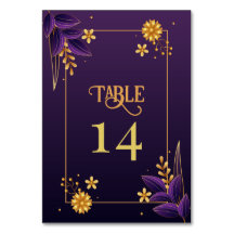 Purple & Gold Aesthetics Floral Wedding