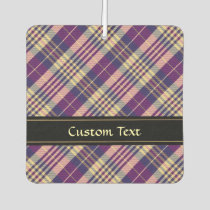Purple, Gold and Blue Tartan Air Freshener