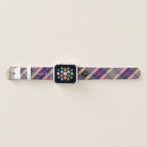 Purple, Gold and Blue Tartan Apple Watch Band