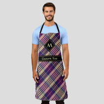 Purple, Gold and Blue Tartan Apron