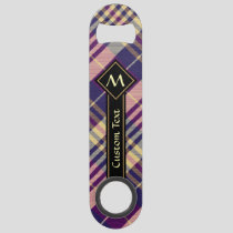 Purple, Gold and Blue Tartan Bar Key