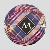 Purple, Gold and Blue Tartan Baseball