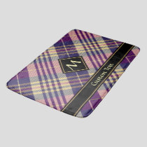 Purple, Gold and Blue Tartan Bath Mat