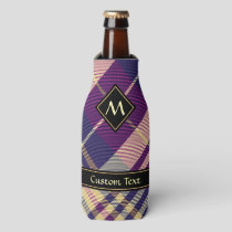 Purple, Gold and Blue Tartan Bottle Cooler