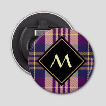 Purple, Gold and Blue Tartan Bottle Opener