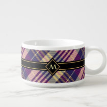 Purple, Gold and Blue Tartan Bowl