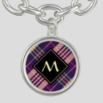 Purple, Gold and Blue Tartan Bracelet