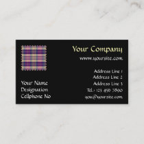 Purple, Gold and Blue Tartan Business Card