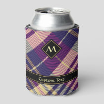 Purple, Gold and Blue Tartan Can Cooler