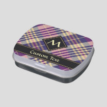 Purple, Gold and Blue Tartan Candy Tin