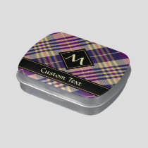 Purple, Gold and Blue Tartan Candy Tin