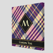 Purple, Gold and Blue Tartan Canvas Print
