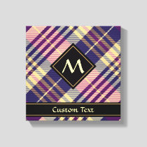 Purple, Gold and Blue Tartan Canvas Print