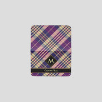 Purple, Gold and Blue Tartan Card Holder