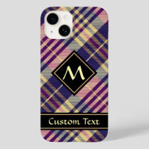 Purple, Gold and Blue Tartan Case-Mate iPhone 14 Case
