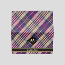 Purple, Gold and Blue Tartan Checkbook Cover