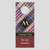 Purple, Gold and Blue Tartan Door Hanger