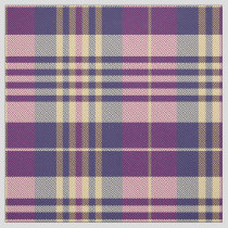 Purple, Gold and Blue Tartan Fabric