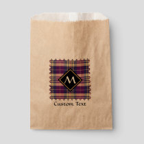 Purple, Gold and Blue Tartan Favor Bag