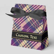 Purple, Gold and Blue Tartan Favor Box