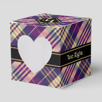 Purple, Gold and Blue Tartan Favor Boxes