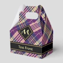 Purple, Gold and Blue Tartan Favor Boxes