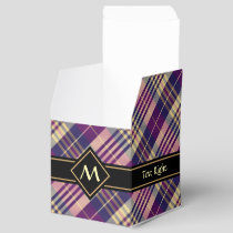 Purple, Gold and Blue Tartan Favor Boxes