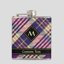 Purple, Gold and Blue Tartan Flask